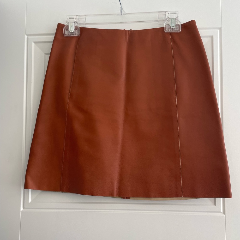 Vince Leather Skirt